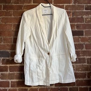 Old Navy Cream Linen Blazer